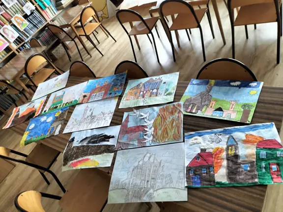 Prace plastyczne uczniów kl. I-III-1.