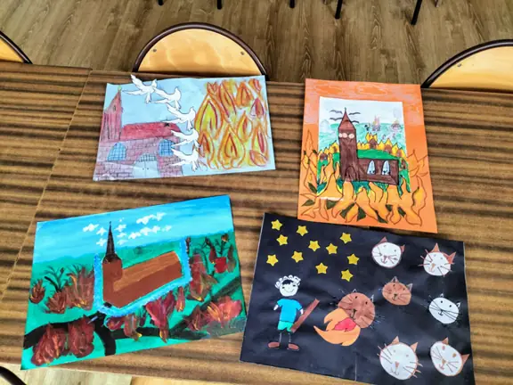 Prace plastyczne uczniów kl. I-III-1.