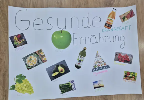 Plakat promujący zdrowy tryb życia