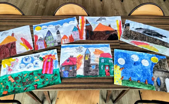 Prace plastyczne uczniów kl. I-III-1.