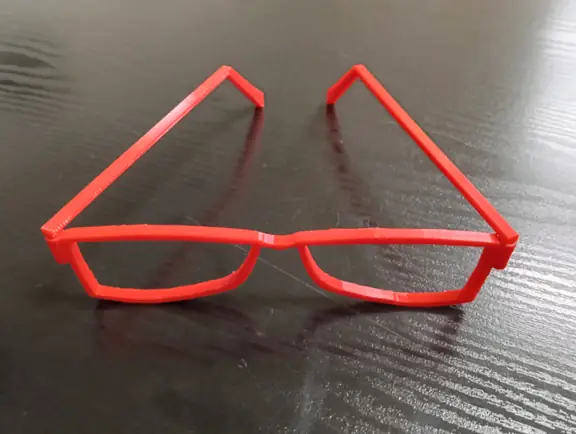 wydrukowane oparwki okularów