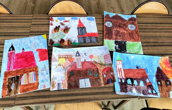 Prace plastyczne uczniów kl. I-III-1.