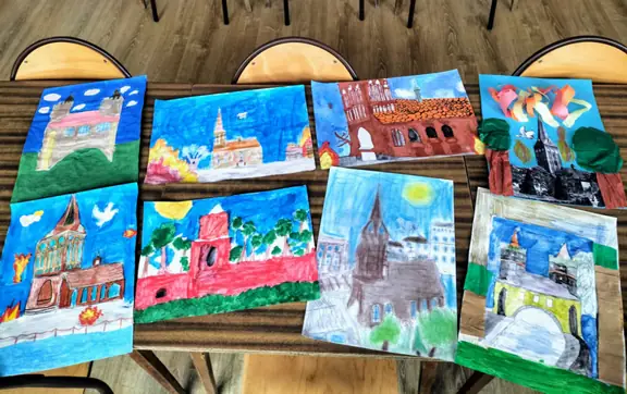 Prace plastyczne uczniów kl. I-III-1.