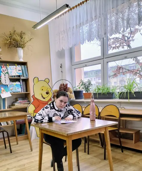 Hania z kl. IIIb jest uczestniczką Szkolnego Konkursu Czytelniczego pod hasłem Bohaterowie książek A. Lindgren.