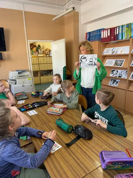 Rozmowa z uczniami z kl. IIb o dzieciach z Zespołem Downa.