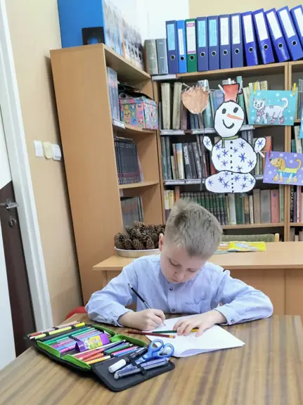 Marcin z kl. IIIa jest uczestnikiem Szkolnego Konkursu Czytelniczego pod hasłem Bohaterowie książek A. Lindgren.