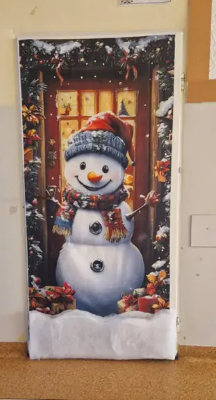 Dekoracja na drzwiach do sali lekcyjnej