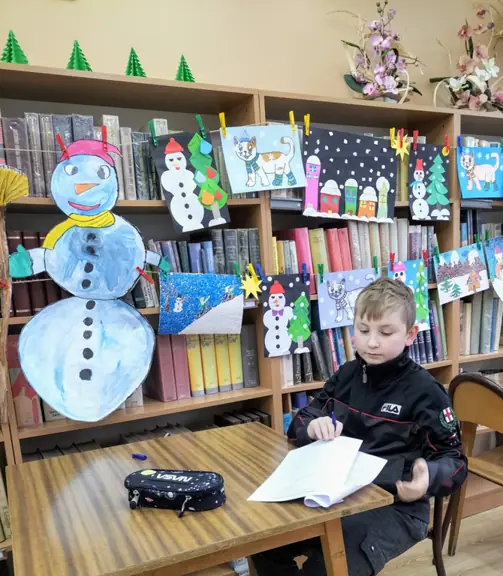 Ignaś z kl. IIIc jest uczestnikiem Szkolnego Konkursu Czytelniczym pod hasłem Bohaterowie książek A. Lindgren.