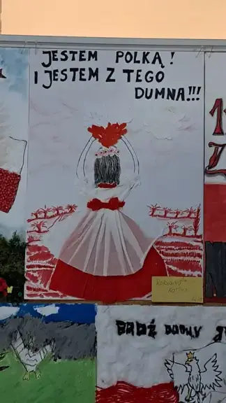 Plakat wykonany przez Roksanę