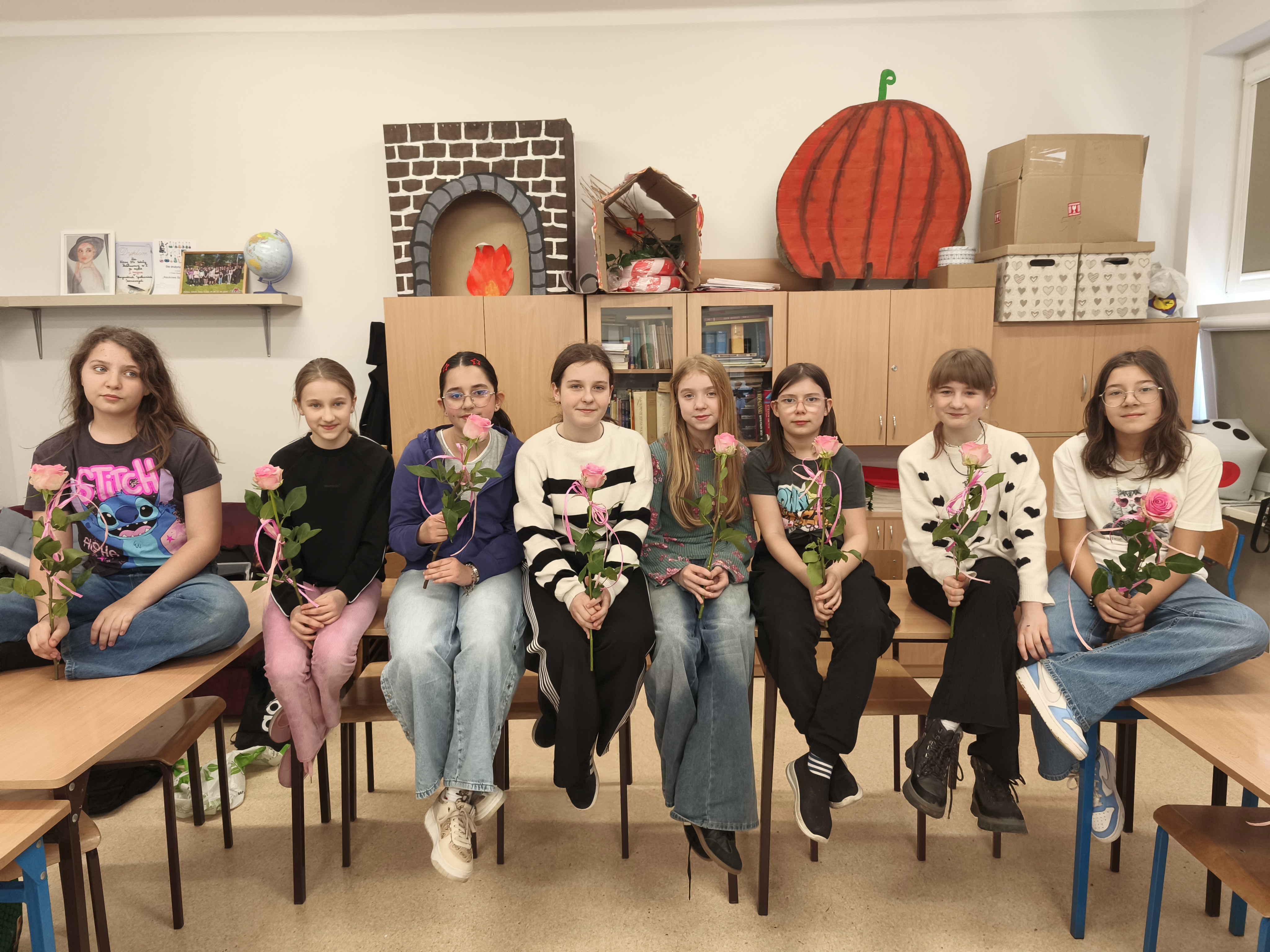 Dziewczęca różana chwila